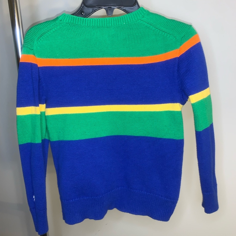 Polo Ralph Lauren Kids Colorblock Logo Knit Sweater – Size 7 - Picture 6 of 7